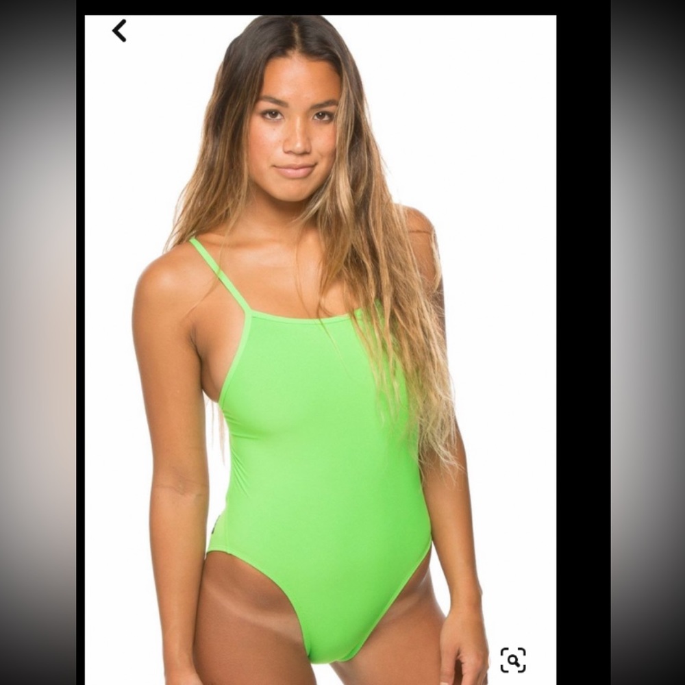 JOLYN Jackson Tie-Back Onesie Lime Green Size 30